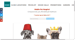 Desktop Screenshot of mobilepethospital.org